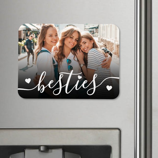 Magnet Flexible Photo personnalisée de meilleurs amis (Custom Best Friends Photo Magnet )