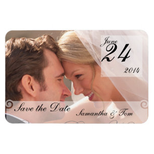 Magnet Flexible Photo personnalisée Enregistrer la date