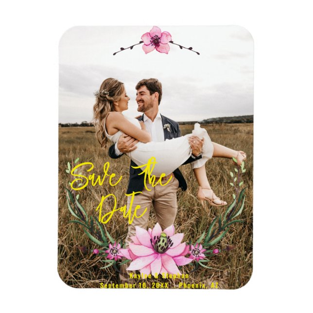 Magnet Flexible Photo personnalisée Enregistrer la date - Aimant m (Vertical)