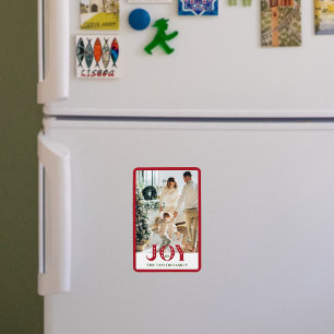 Magnet Flexible photo personnalisée JOIE Noël Maison Décor
