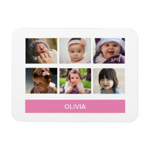 Magnet Flexible Photo personnalisée Pastel Pink