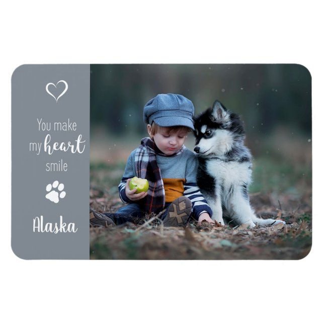 Magnet Flexible Photo pour animaux de compagnie - Photo pour chien (Horizontal)