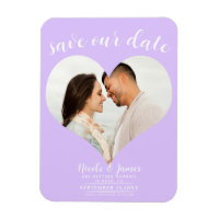 Photographie de cœur lavande pastel pour mariage "