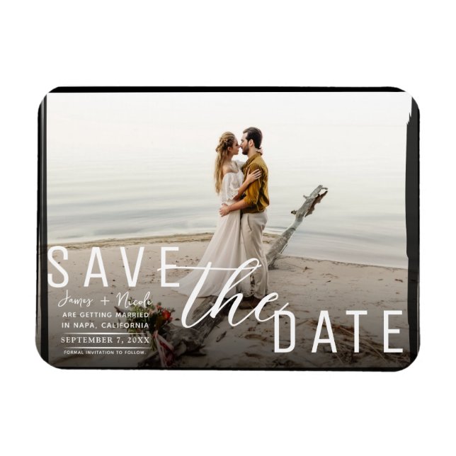 Magnet Flexible Photographie de superposition de bordure noire Enr (Horizontal)