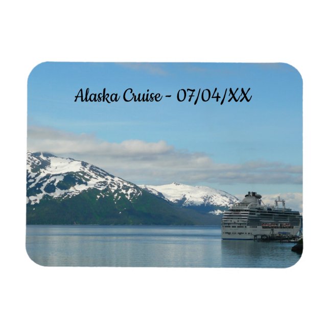 Magnet Flexible Photographie de voyage de croisière en Alaska (Horizontal)