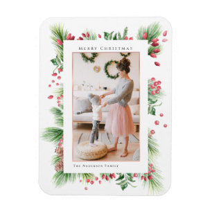 Magnet Flexible Photos Rosehips & Holly Berries