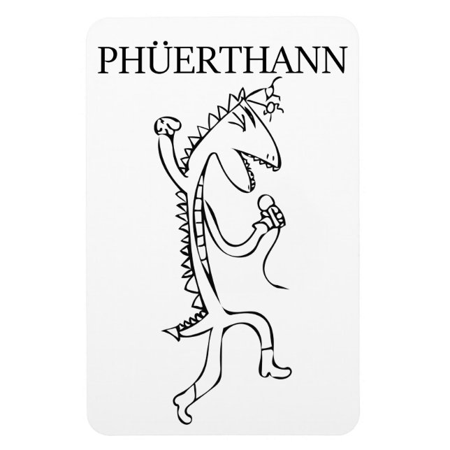 Magnet Flexible Phuerthann 4" par 6" Aimant photo flexible (Vertical)