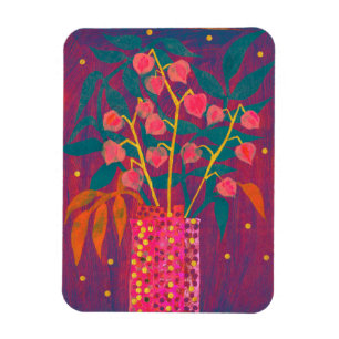 Magnet Flexible Physalis Bouquet Plante d'automne Art floral color