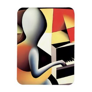 Magnet Flexible Piano Player - Art aérographe