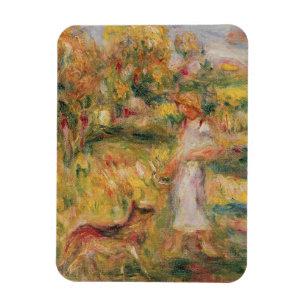 Magnet Flexible Pierre A Renoir Paysage avec la femme de l'artis