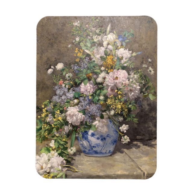 Magnet Flexible Pierre-Auguste Renoir Bouquet de printemps (Vertical)