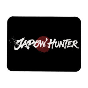 Magnet Flexible Pinceau d'art neige - Chasseur de Japow - Noir