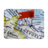 Pinglette de carte placée à Caracas, Venezuela sur