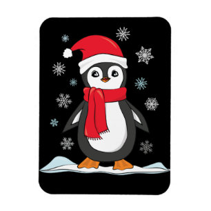 Magnet Flexible Pingouin mignon de Noël