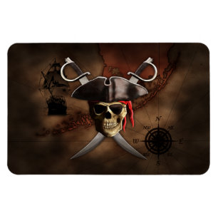 Magnet Flexible Pirate map