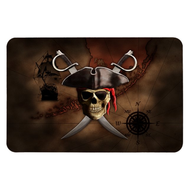 Magnet Flexible Pirate map (Horizontal)