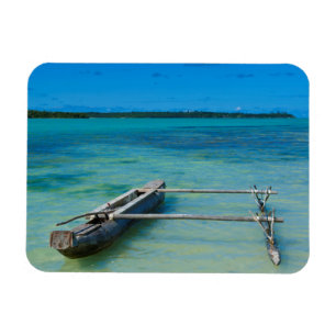 Magnet Flexible Pirogue à balancier dans un océan peu profond