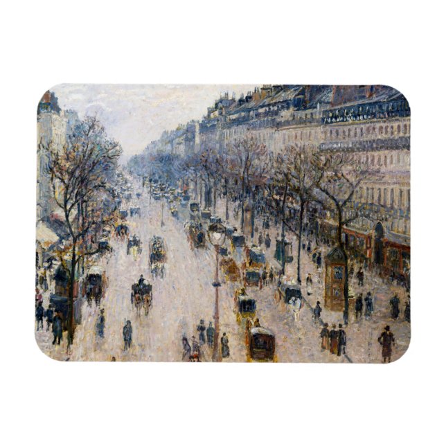 Magnet Flexible Pissarro - Boulevard Montmartre, Matin d'hiver (Horizontal)
