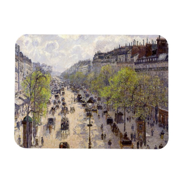 Magnet Flexible Pissarro - Boulevard Montmartre, Printemps (Horizontal)