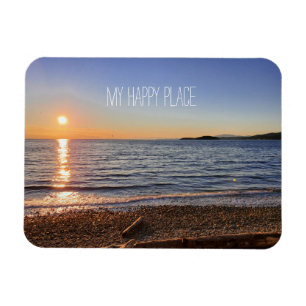 Magnet Flexible Pittoresque Beach Sunset Photo