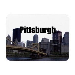 Magnet Flexible Pittsburgh Skyline avec Pittsburgh dans le Sky Mag