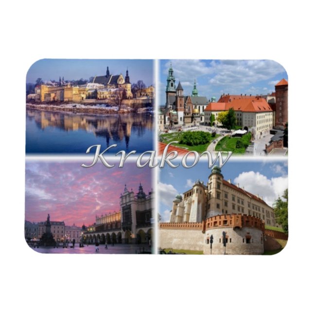 Magnet Flexible PL Pologne Polska - Cracovie - (Horizontal)