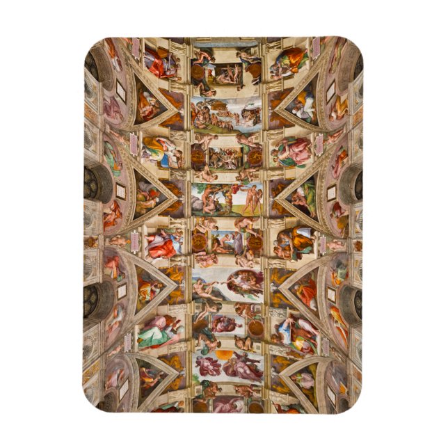 Magnet Flexible Plafond de la chapelle Sixtine, 1512 par Michel-An (Vertical)