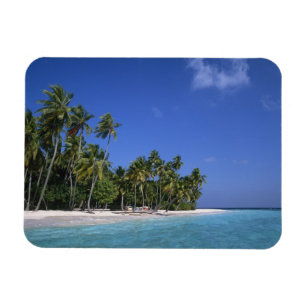 Magnet Flexible Plage avec palmiers, Maldives