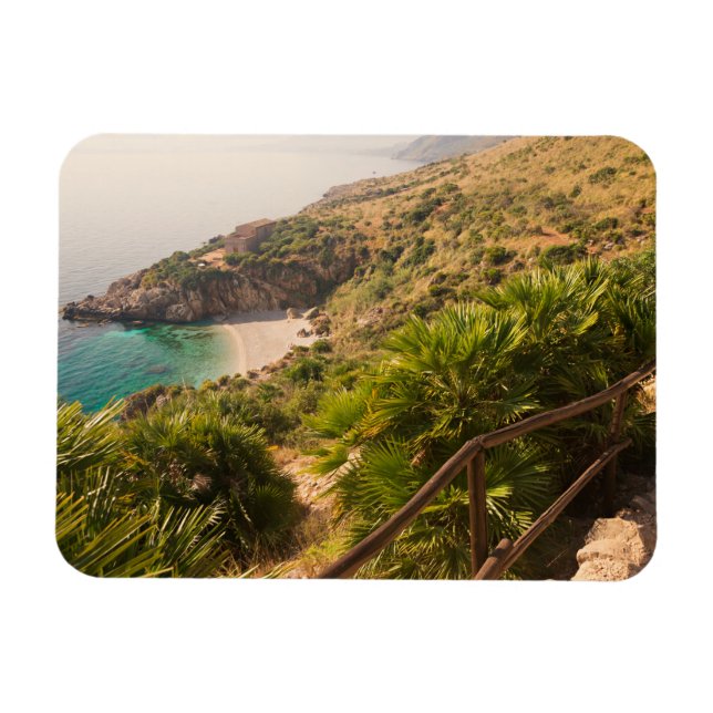 Magnet Flexible Plage isolée à Lo Zingaro, Sicile (Horizontal)