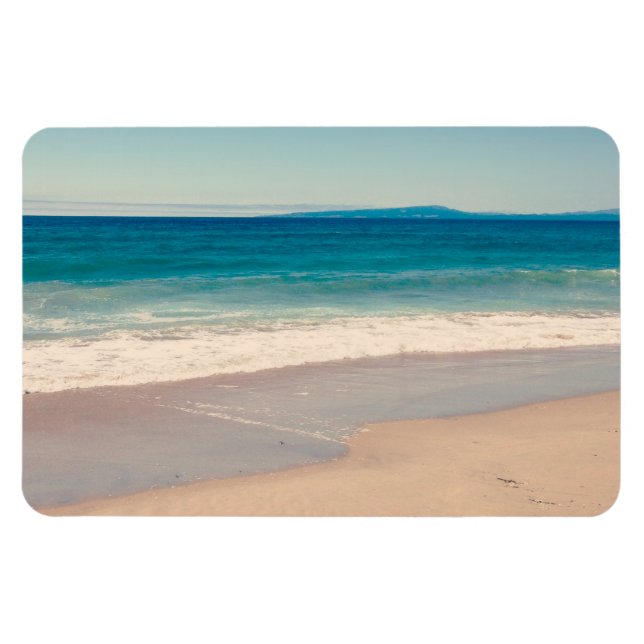 Magnet Flexible Plage Photo Ocean Blue Pittoresque (Horizontal)