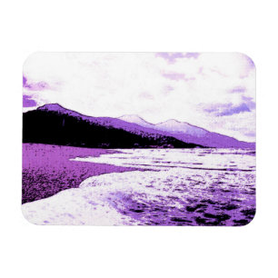 Magnet Flexible Plage Twilight en violet et violet
