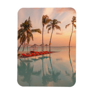 Magnet Flexible Plages tropicales   Maldives Tropical Beach & Pool