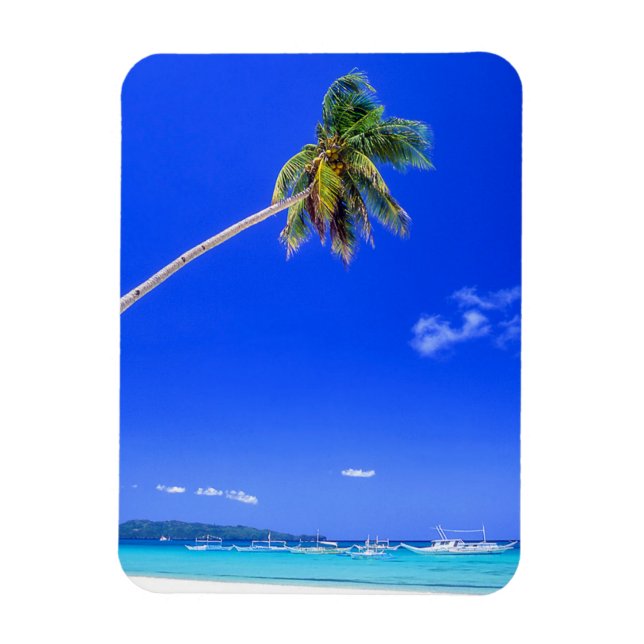 Magnet Flexible Plages tropicales | White Beach, Phillipines (Vertical)