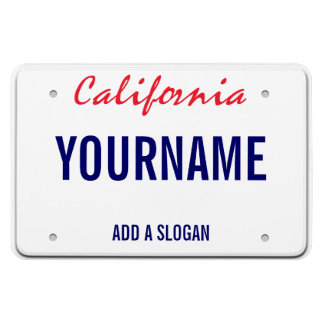 Magnet Flexible Plaque de licence californienne (personnalisée)