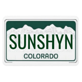 Magnet Flexible Plaque de licence Colorado flexible