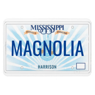 Magnet Flexible Plaque de licence Mississippi flexible