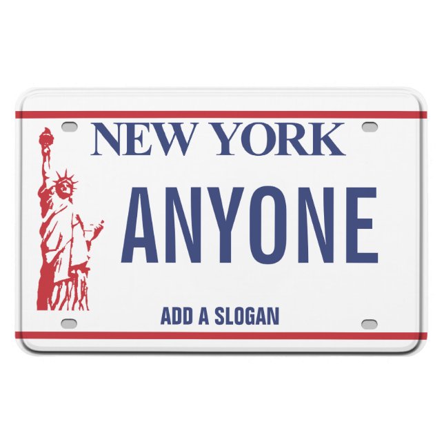 Magnet Flexible Plaque de licence New York (personnalisée) (Horizontal)