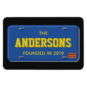 Magnet Flexible Plaque minéralogique personnalisée de bleu et d'