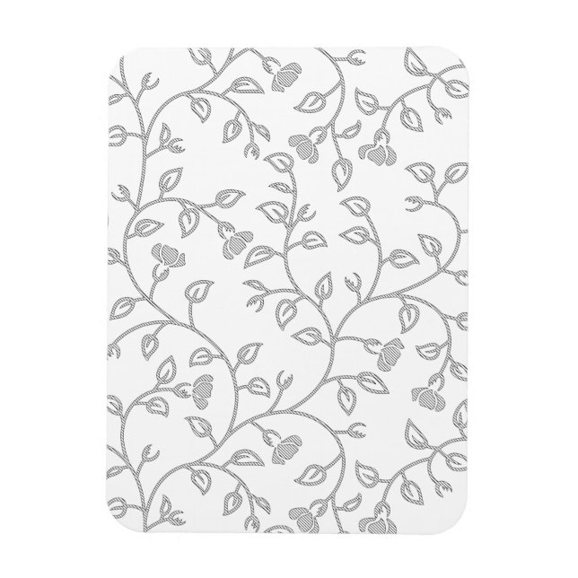 Magnet Flexible Platine, Snow Drift, Star Dust motif décoratif. (Vertical)