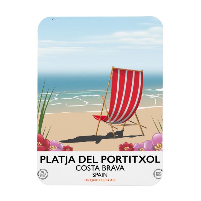Magnet Flexible Platja del Portitxol, Costa Brava, Espagne (Vertical)