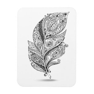 Magnet Flexible Plume tribale inspirée