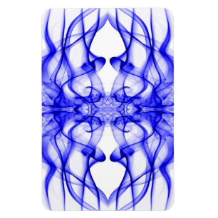 Magnet Flexible Plumes de fumée bleue sur blanc