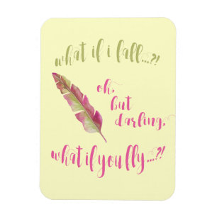 Magnet Flexible Plumes - Et si je tombe ? Devis inspirant