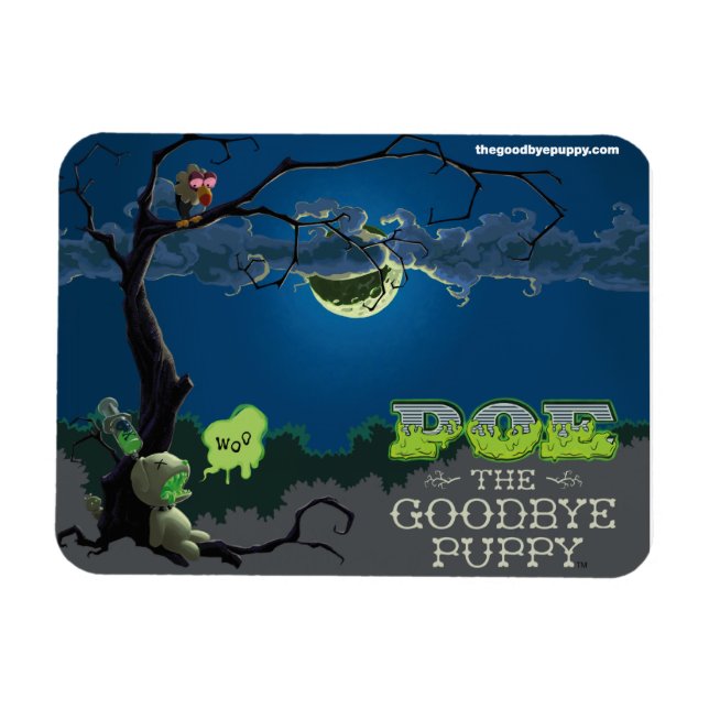 Magnet Flexible Poe l'aimant de chiot au revoir (Horizontal)