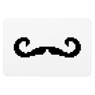 Magnet Flexible Poignée de 8 bits Pixel Moustache