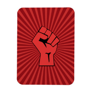 Magnet Flexible Poing révolutionnaire rouge