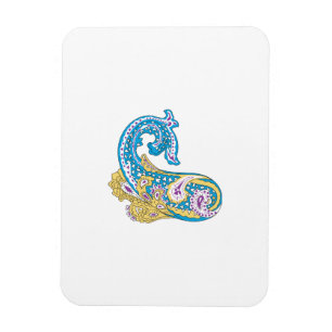Magnet Flexible Point, Sherpa Blue, Design de sable doré