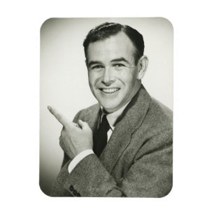 Magnet Flexible Pointing homme d'affaires