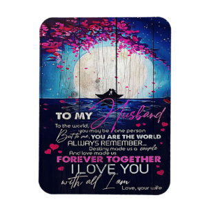 Magnet Flexible Poison de To My Husband Birthday   Letter to Husba