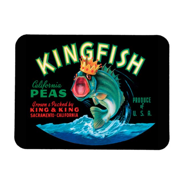 Magnet Flexible Poisson basse portant une couronne sur un Arrière  (Horizontal)